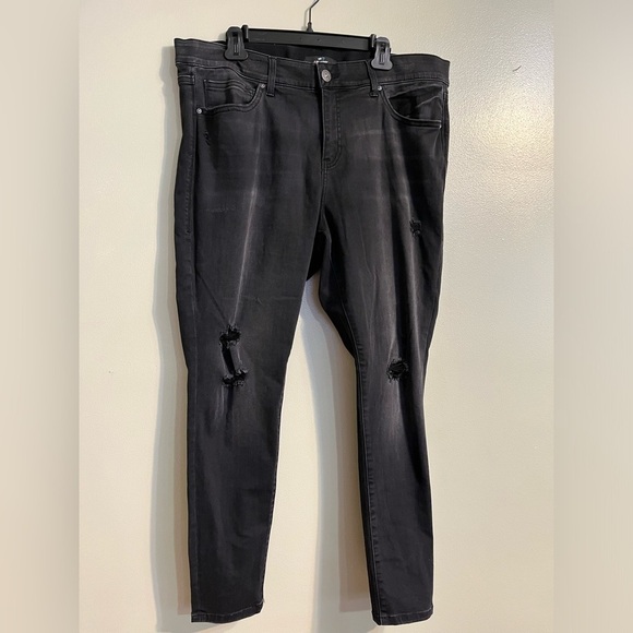 Lularoe Womens Simply Comfortable Distressed Stretchy Comfort Waist Jeans Sz 36 - Picture 1 of 14